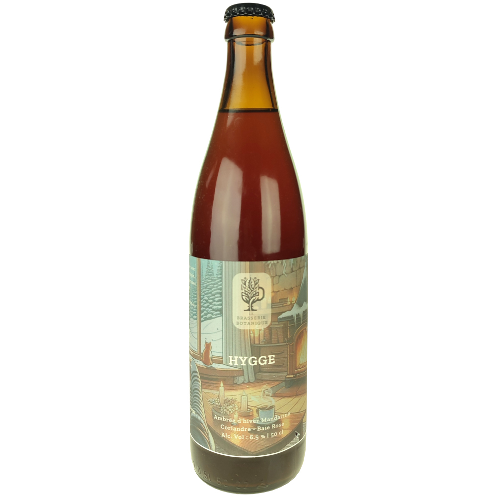 Hygge Ambrée d'hiver Mandarine Coriandre Brasserie Botanique